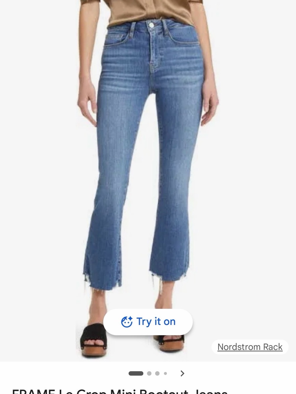FRAME Denim - le crop mini boot, size 26